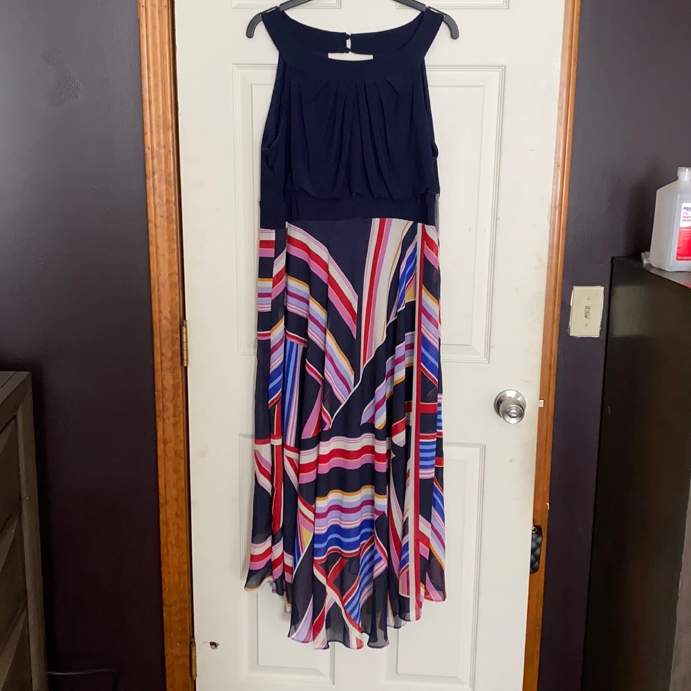 Roz&Ali multi color flowing dress